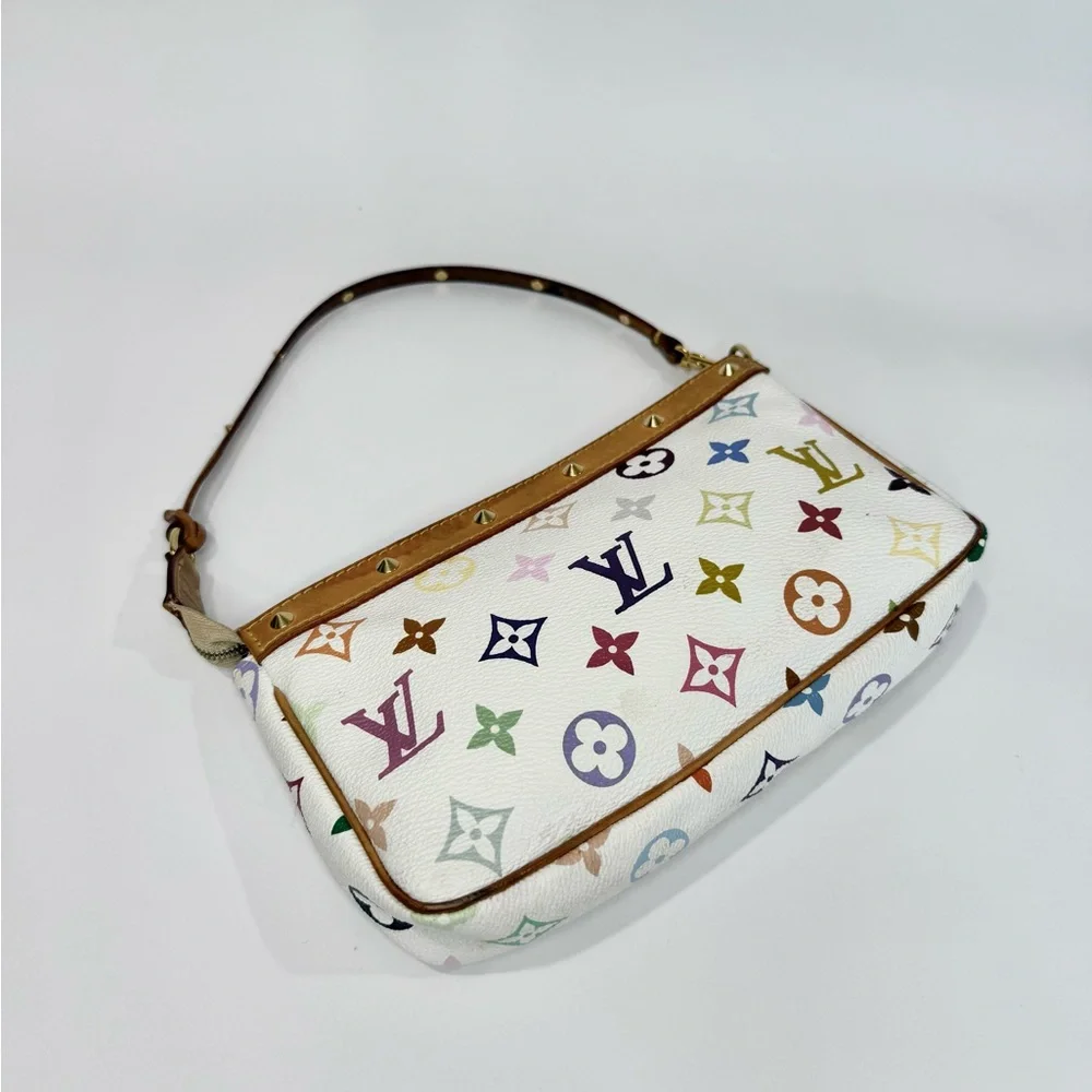 ✨SOLD✨ Vintage Louis Vuitton Murakami Multicolor Pochette - Picture 11 of 16
